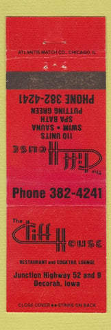 Matchbook Cover - The Cliff House Decorah IA