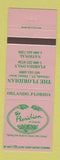 Matchbook Cover - The Floridian Orlando FL