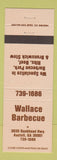 Matchbook Cover - Wallace BBQ Austell GA