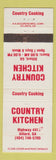 Matchbook Cover - Country Kitchen Dillard GA WEAR