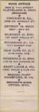 Matchbook Cover - Federal Foundry Supply Cleveland OH