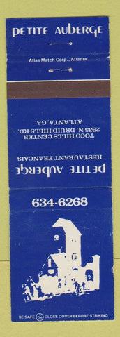 Matchbook Cover - Petite Auberge Atlanta GA BLUE