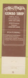 Matchbook Cover - Creole Cuisine Gumbo Shop New Orleans LA