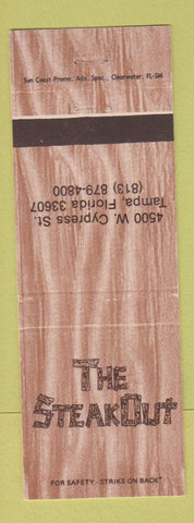 Matchbook Cover - The Steak Out Tampa FL