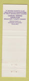 Matchbook Cover - Tootie McGregor's Seafood Restaurant Fort Myers FL