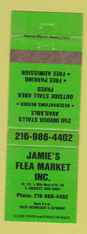 Matchbook Cover - Jamie's Flea Market South Amherst OH