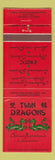 Matchbook Cover - Twin Dragons Chinese Restaurant Orlando FL