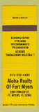 Matchbook Cover - Aloha Realty Fort Myers FL real estate