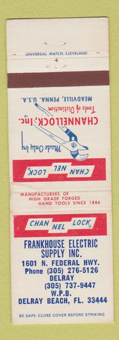 Matchbook Cover - Channel Lock Tools Frankhouse Delray Beach FL