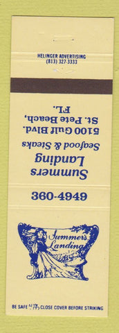 Matchbook Cover - Summers Landing St Petersburg Beach FL