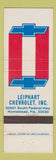 Matchbook Cover - Leiphart Chevrolet Homestead FL WEAR