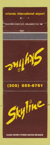 Matchbook Cover - Skyline Orlando FL International Airport