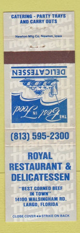 Matchbook Cover - Royal Restaurant Deli Largo FL