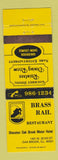 Matchbook Cover - Brass Rail Restaurant Oak Brook IL