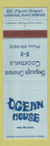 Matchbook Cover - Ocean House Lahaina Maui Hawaii