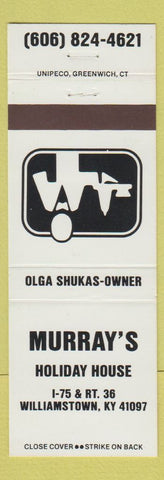Matchbook Cover - Murray's Holiday House Williamstown KY