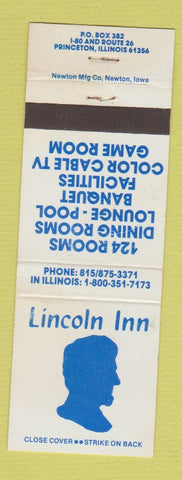 Matchbook Cover - Lincoln Inn Princeton IL
