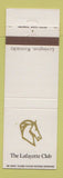 Matchbook Cover - The Lafayette Club Lexington KY