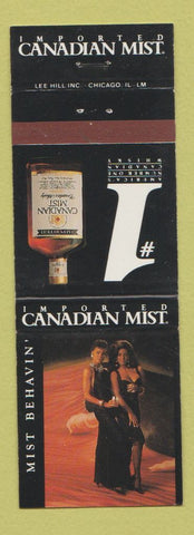 Matchbook Cover - Candian Mist Whiskey  Black girlie