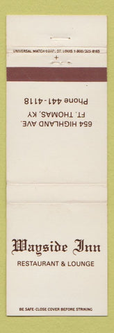 Matchbook Cover - Wayside Inn Fort Thomas KY