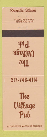 Matchbook Cover - The Village Pub Rossville IL
