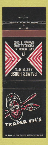 Matchbook Cover - Trader Vic's Tiki Palmer House Hotel Chicago IL