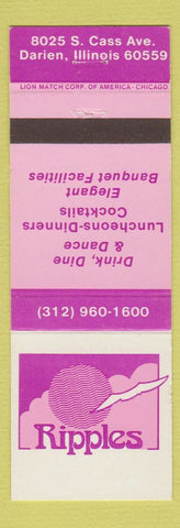 Matchbook Cover - Ripples Restaurant Darien IL