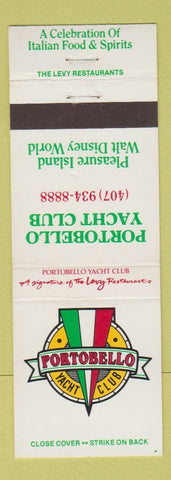 Matchbook Cover - Portobello Yacht Club Pleasure Island Disney World Orlando FL
