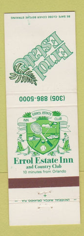 Matchbook Cover - Errol Estate Inn Orlando FL
