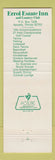 Matchbook Cover - Errol Estate Inn Orlando FL
