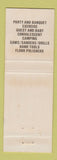 Matchbook Cover - Taylor Rental Center Fort Myers FL