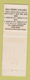 Matchbook Cover - Ron Jon Surf Shop Cocoa Beach FL RED WEAR