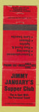 Matchbook Cover - Jimmy January's Supper Club Fort Lauderdale FL WEAR