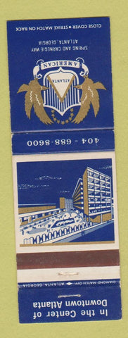 Matchbook Cover - Atlanta American Hotel Atlanta GA