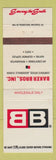 Matchbook Cover - Baker Bros AC Refrigeration Supply Jacksonville FL
