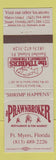 Matchbook Cover - Prawnbroker Fish Market Sanibel Island Fort Myers FL WEAR