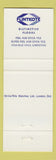 Matchbook Cover - Flintkote Flooring Herb Duguay Vancouver BC