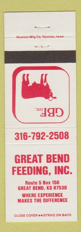 Matchbook Cover - Great Bend Feeding Great Bend KS cattle