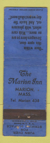 Matchbook Cover - The Marion Inn Marion MA WORN