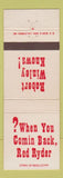 Matchbook Cover - Callboard Theatre Robert Winley Red Ryder West Hollywood CA