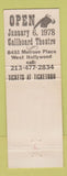 Matchbook Cover - Callboard Theatre Robert Winley Red Ryder West Hollywood CA