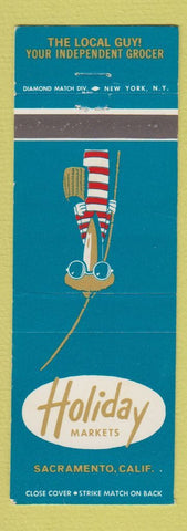 Matchbook Cover - Holiday Markets Sacramento CA