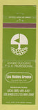 Matchbook Cover - Los Robles Greens Thousand Oaks CA