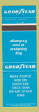 Matchbook Cover - Goodyear Tires