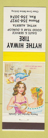 Matchbook Cover - Hythe Hiway Tire AB hillbilly