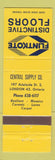 Matchbook Cover - Flintkote Floors General Supply London ON