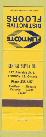 Matchbook Cover - Flintkote Floors General Supply London ON