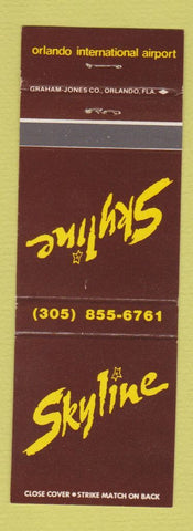 Matchbook Cover - Skyline Orlando FL International Airport