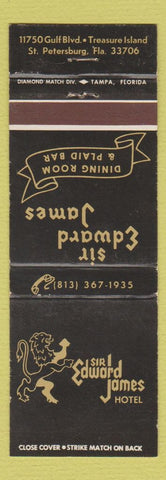 Matchbook Cover - Sir Edward James Hotel St Petersburg FL