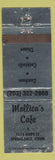 Matchbook Cover - Mollica's Cafe Springdale CT WEAR